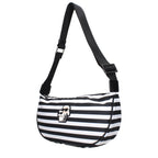 Black Fabric Crossbody Bag