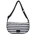 Black Fabric Crossbody Bag