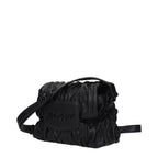 Black Polyester Crossbody Bag