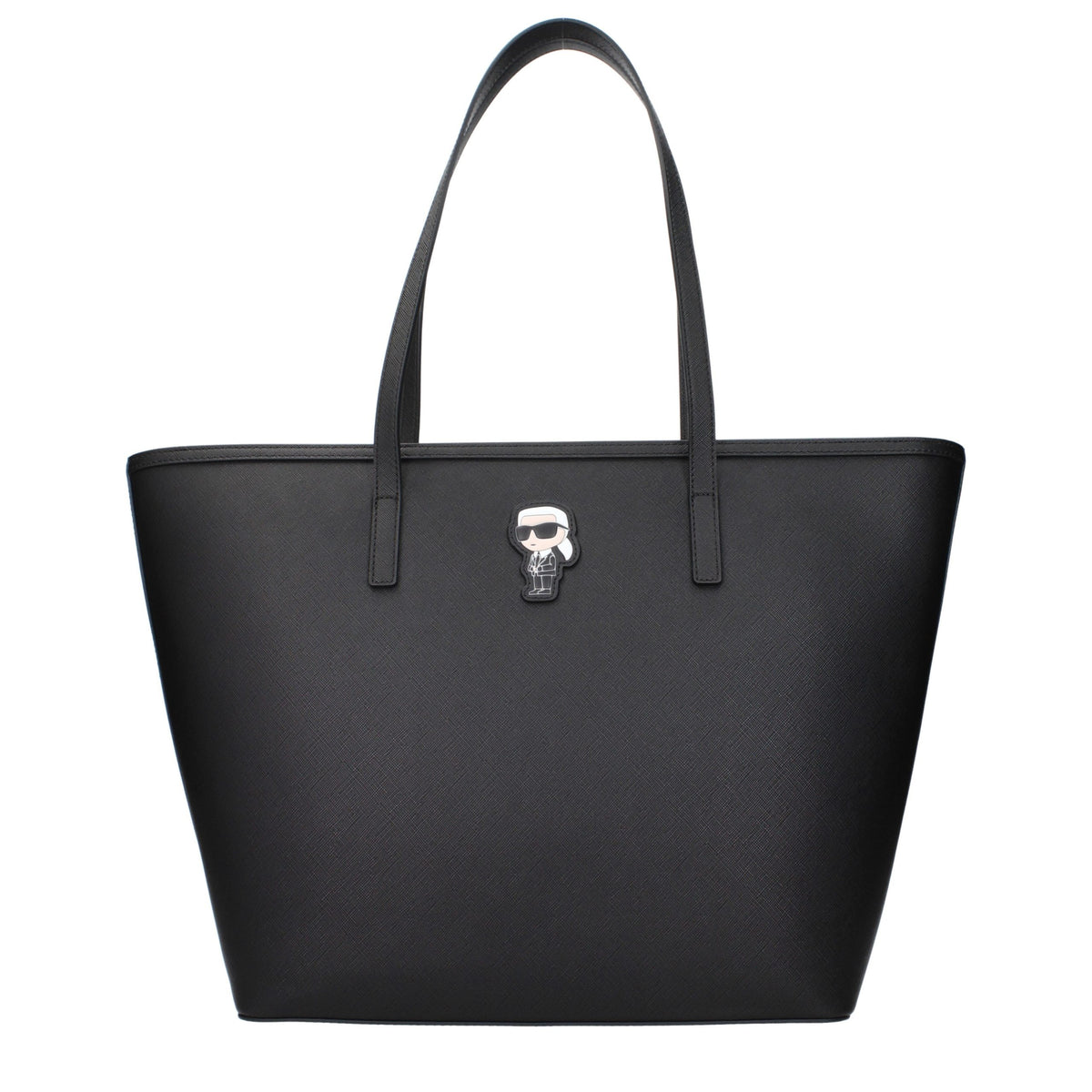 Black Polyethylene Shoulder Bag