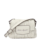 Gray Polyester Crossbody Bag