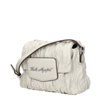 Gray Polyester Crossbody Bag