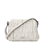 Gray Polyester Crossbody Bag