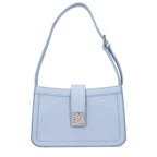 Light Blue Leather Shoulder Bag