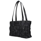 Black Polyester Shoulder Bag