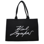 Black Fabric Shoulder Bag