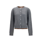 Gray Cashmere Cardigan