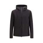 Black Polyester Shell Jacket