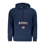 Blue Cotton Men Sweatshirt