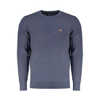 Blue Wool Men Sweater