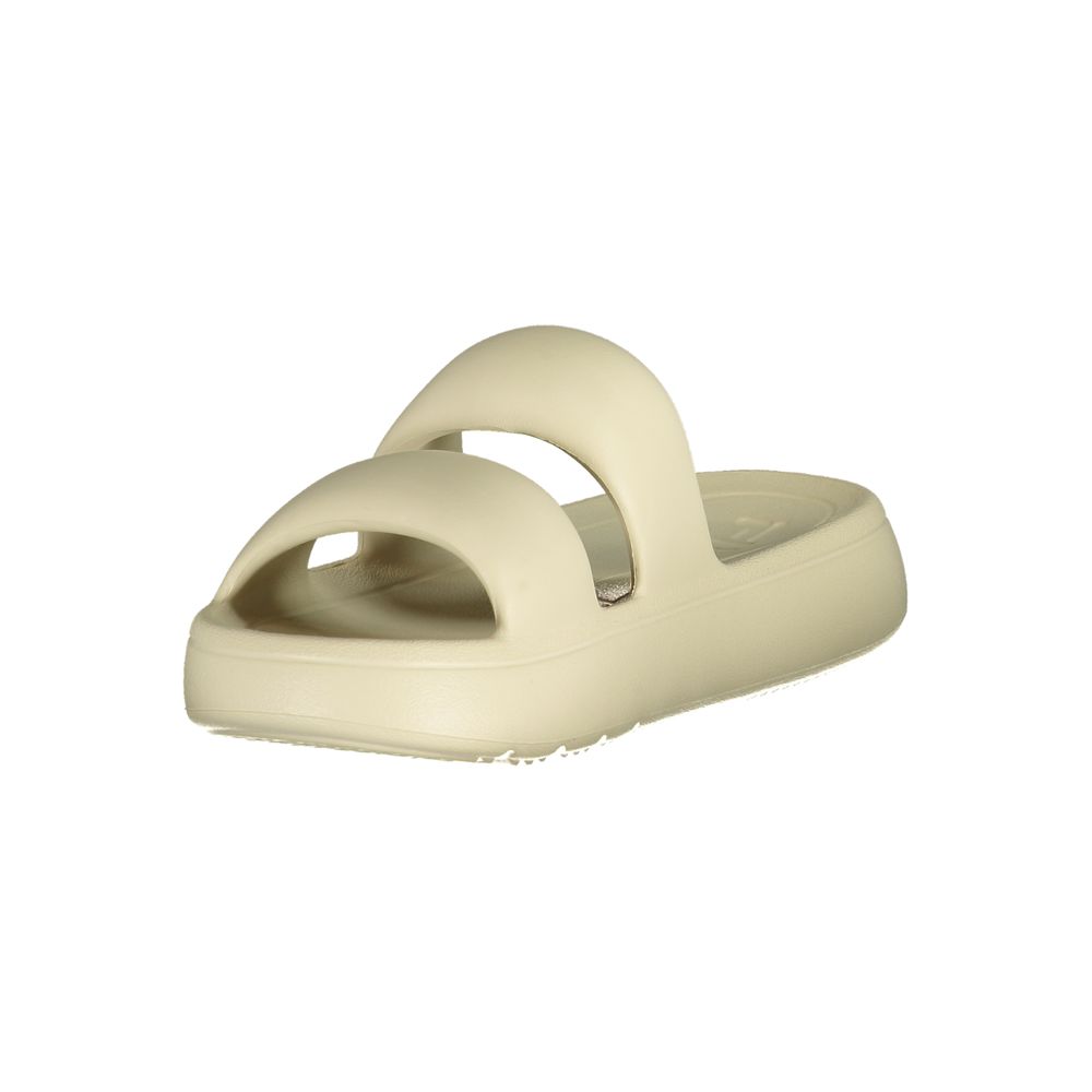 Beige Polyurethane Women's Slipper