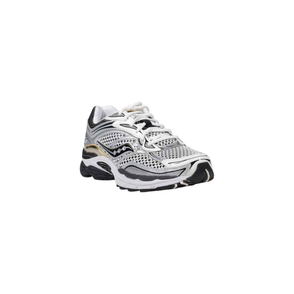 White Synthetic Athletic Sneakers