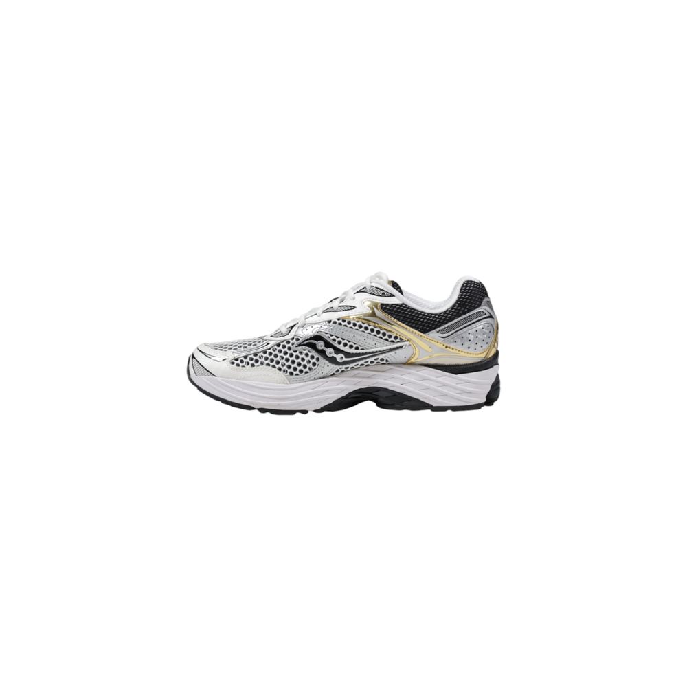 White Synthetic Athletic Sneakers