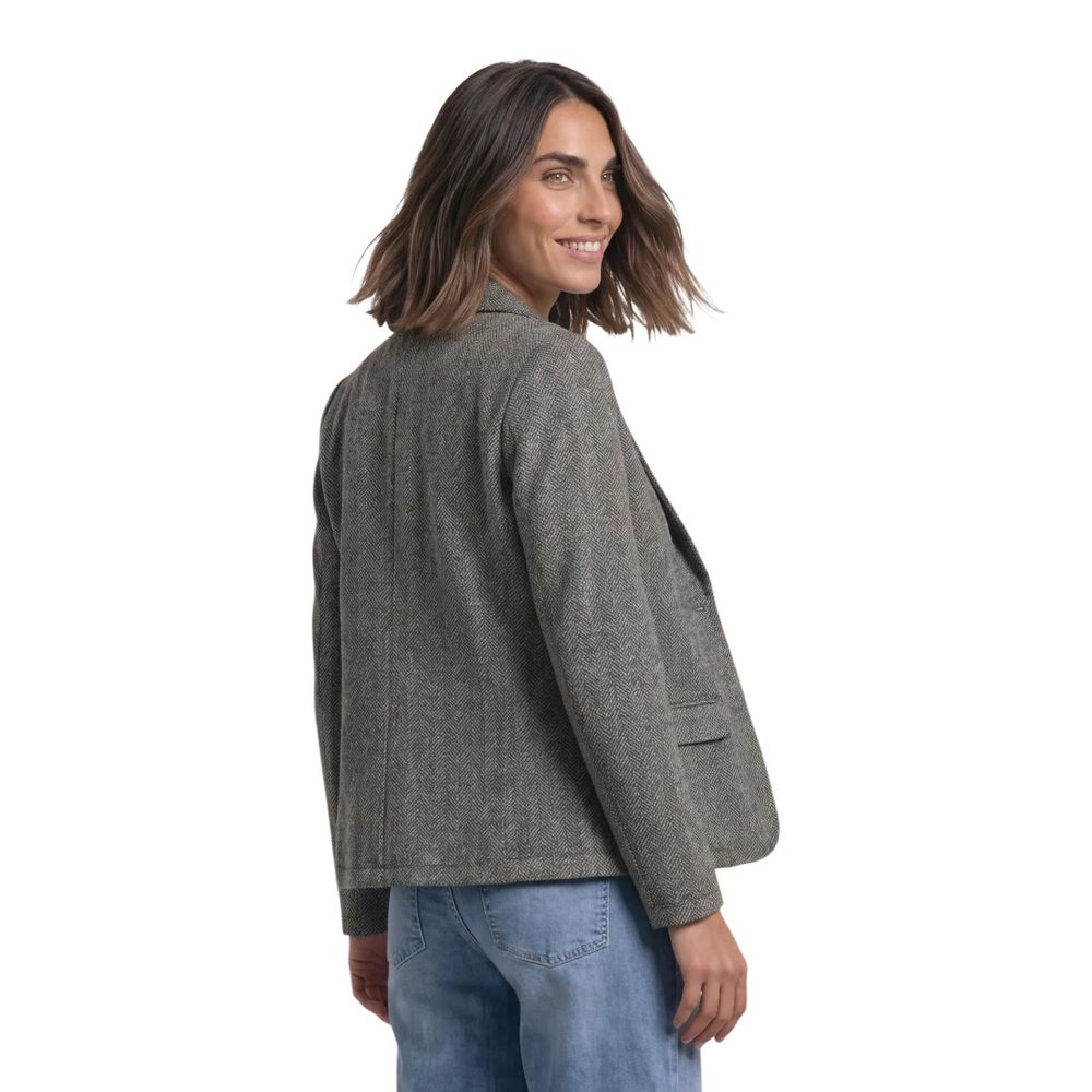 Black Polyester Blazer
