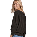 Brown Viscose Long Sleeve T-Shirt