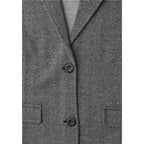 Black Polyester Blazer