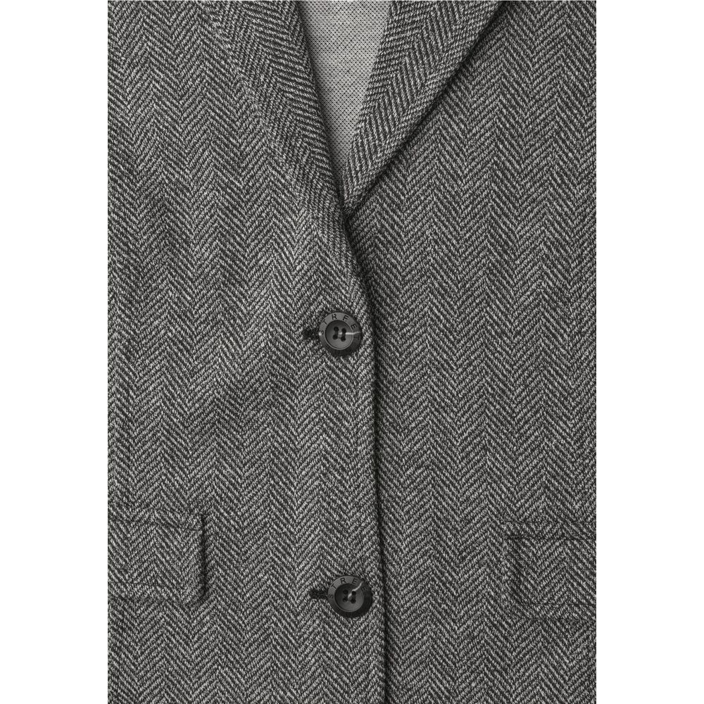 Black Polyester Blazer