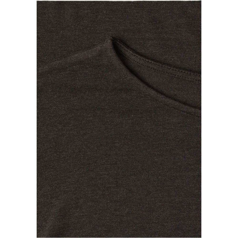 Brown Viscose Long Sleeve T-Shirt