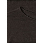 Brown Viscose Long Sleeve T-Shirt