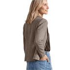 Brown Polyester Blazer