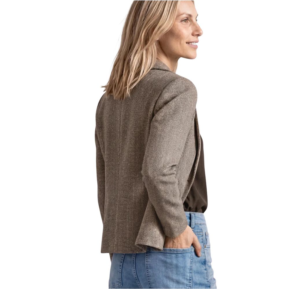 Brown Polyester Blazer