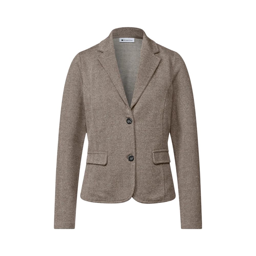 Brown Polyester Blazer
