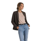 Brown Polyester Blazer