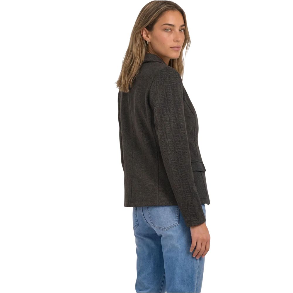 Brown Polyester Blazer