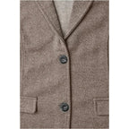 Brown Polyester Blazer