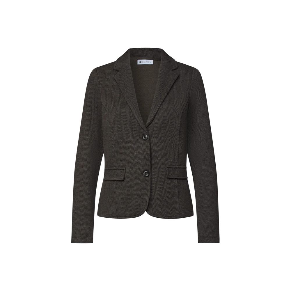 Brown Polyester Blazer