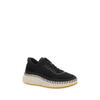 Black Nylon Athletic Sneakers