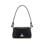 Black Calf Leather Bos Taurus Handbag