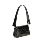 Black Calf Leather Bos Taurus Handbag