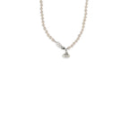 Beige Brass Necklace