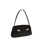 Black Calf Leather Bos Taurus Shoulder Bag