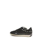 Black Calf Leather Bos Taurus Athletic Sneakers