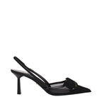 Black Fibres High Heel Pumps