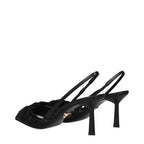 Black Fibres High Heel Pumps