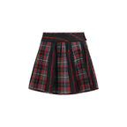 Red Wool Oves Aries Mini Skirt