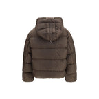 Brown Goose Down Full-Length Jacket