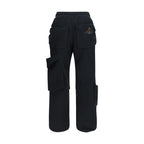 Black Cotton Athletic Pants