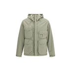 Gray Polyamide Full-Length Jacket