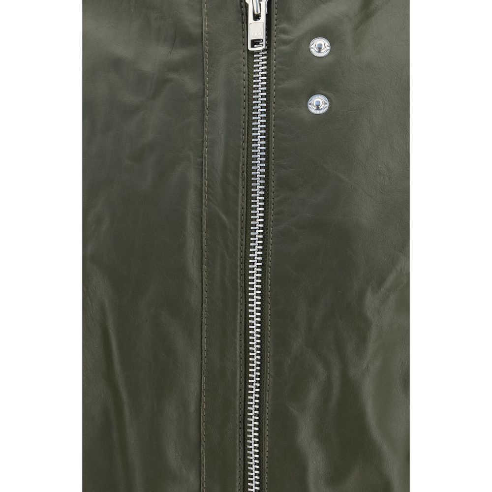 Bicolor Calf Leather Bos Taurus Bomber
