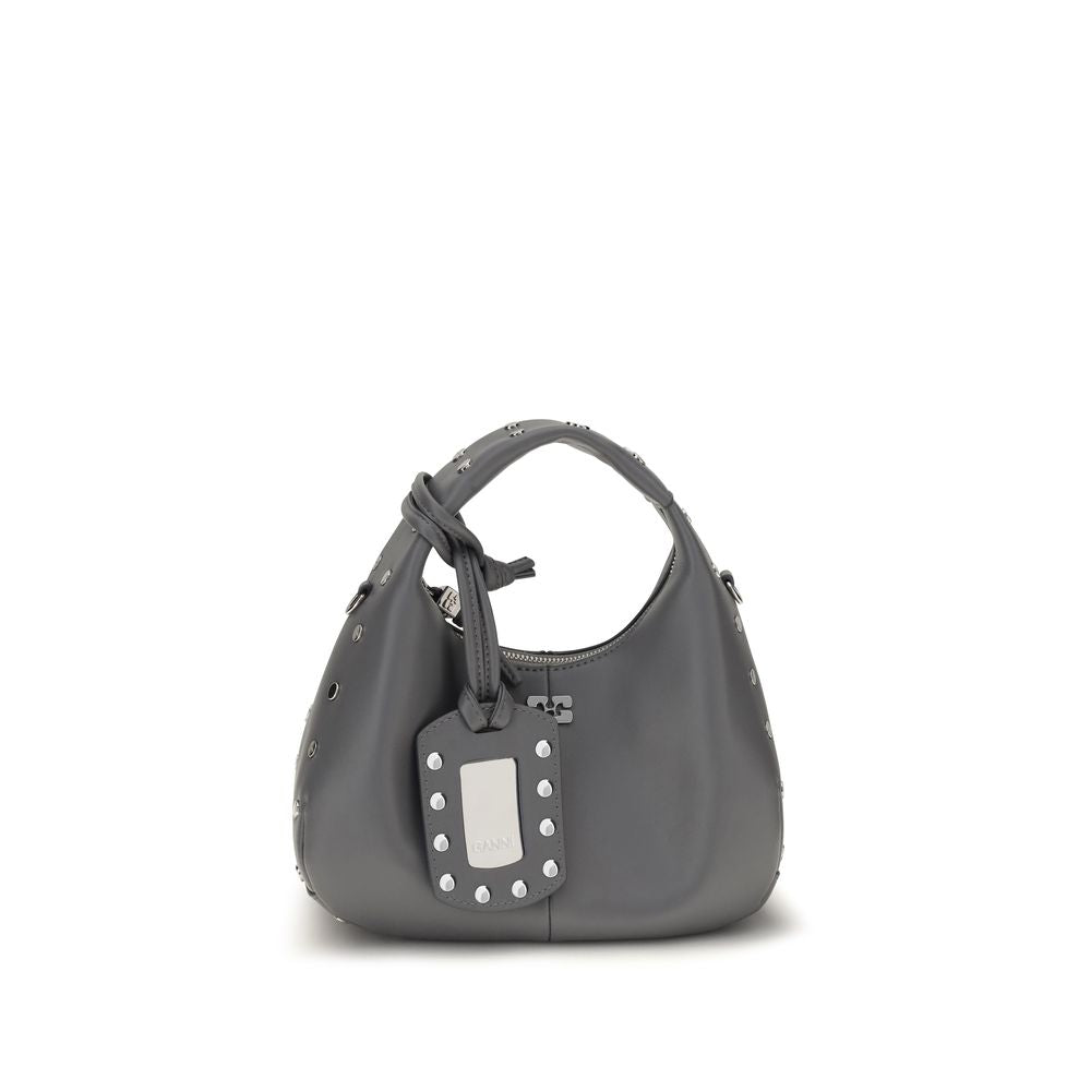Gray Recycled Leather Handbag