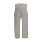 Gray Cotton Cargo Pants