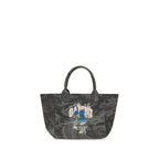 Gray Cotton Shoulder Bag