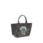Gray Cotton Shoulder Bag