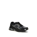 Black Recycled Polyester Athletic Sneakers