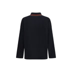 Black Cotton Polo Shirt