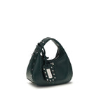 Bicolor Recycled Leather Handbag